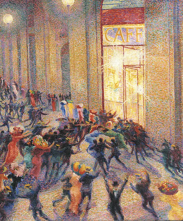 Motín en la galería - Umberto Boccioni