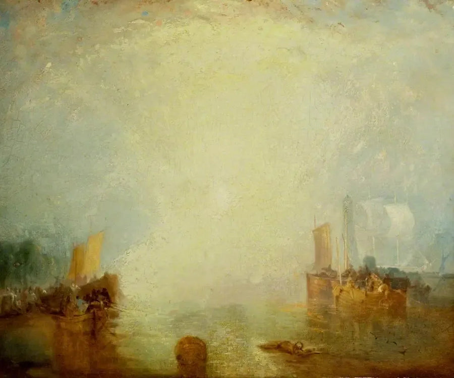 Emigrantes embarcando en Margate - J. M. W. Turner
