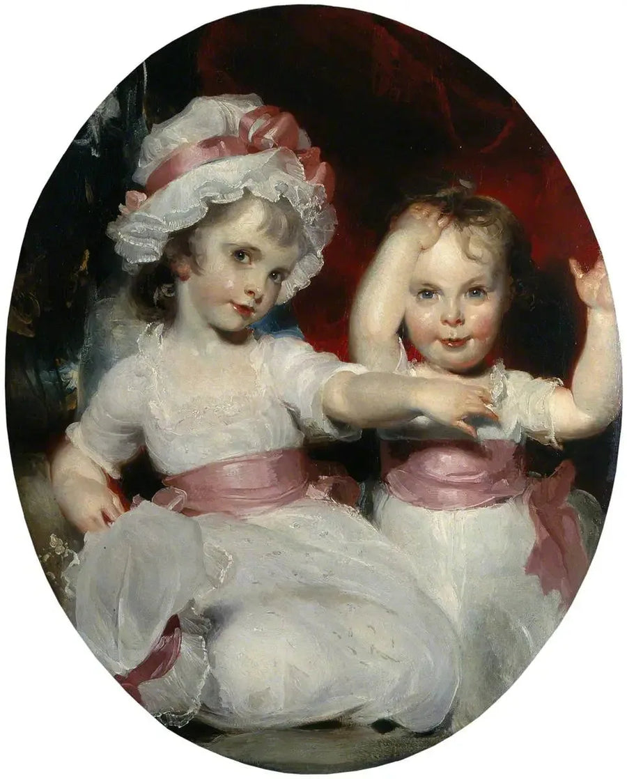 Emily y Harriet Lamb niñas - Thomas Lawrence