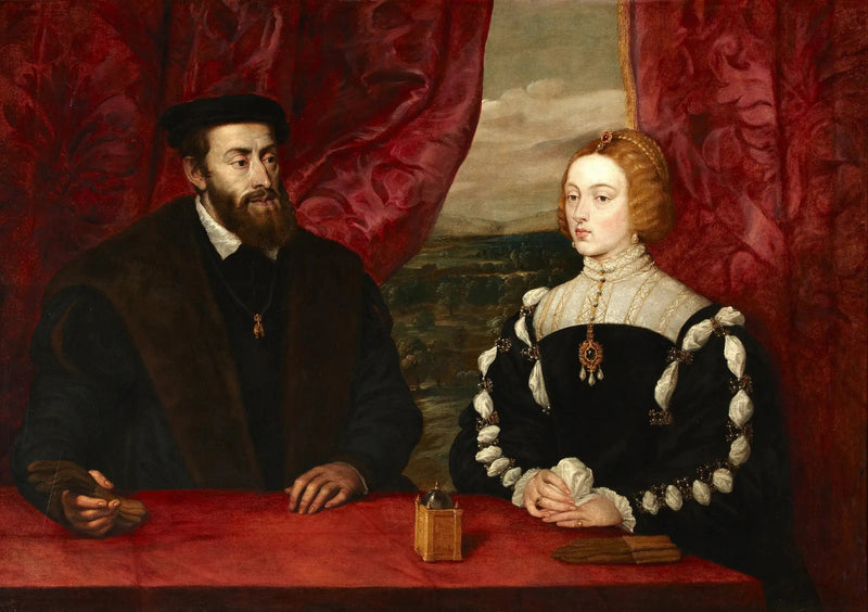 Emperador Carlos V y la emperatriz Isabel - Peter Paul Rubens