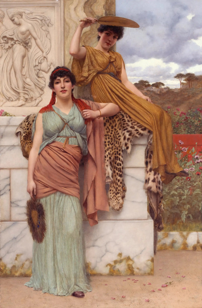 Esperando la procesión - John William Godward
