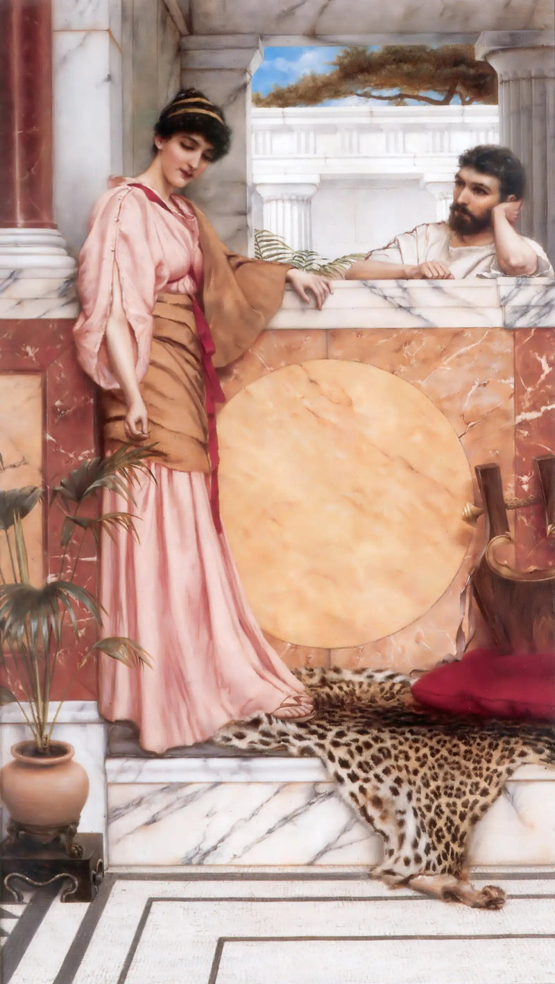En espera de una respuesta - John William Godward