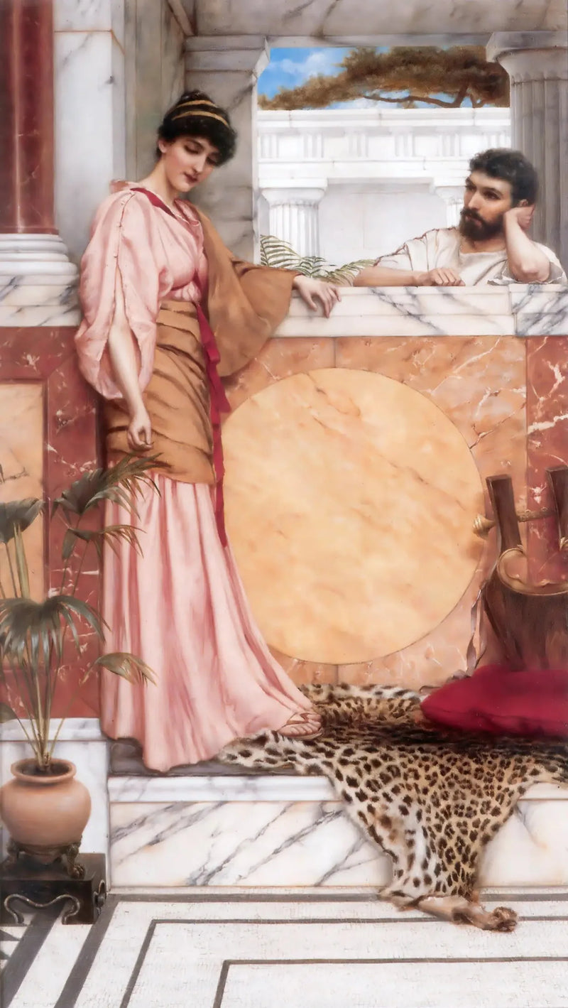 En espera de una respuesta - John William Godward