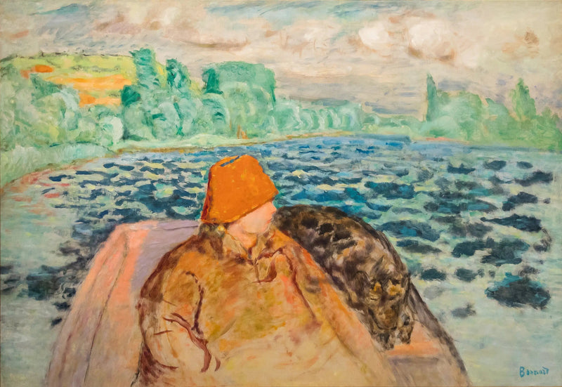 En canoa, Vernon - Pierre Bonnard