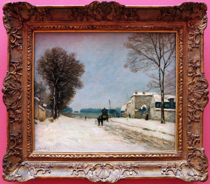 En invierno, efecto de nieve - Alfred Sisley