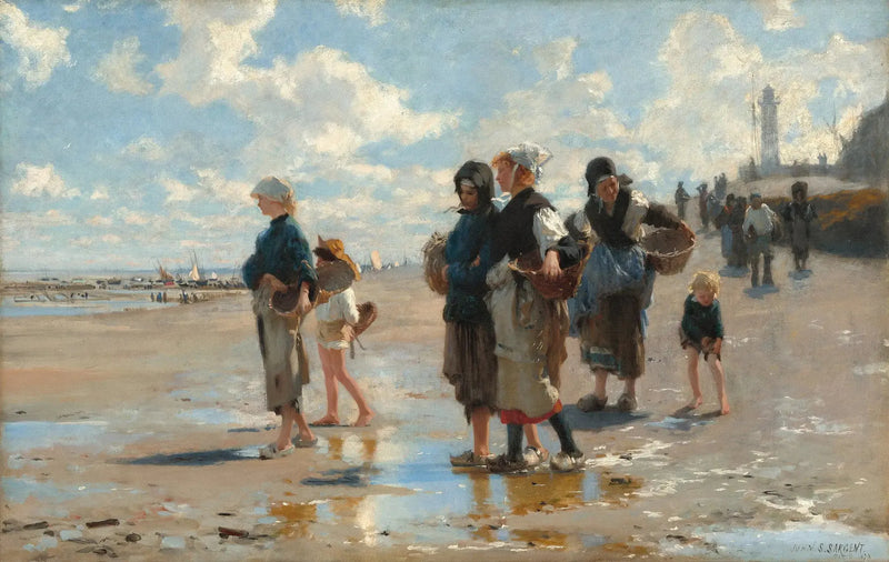 En camino para la pesca - John Singer Sargent