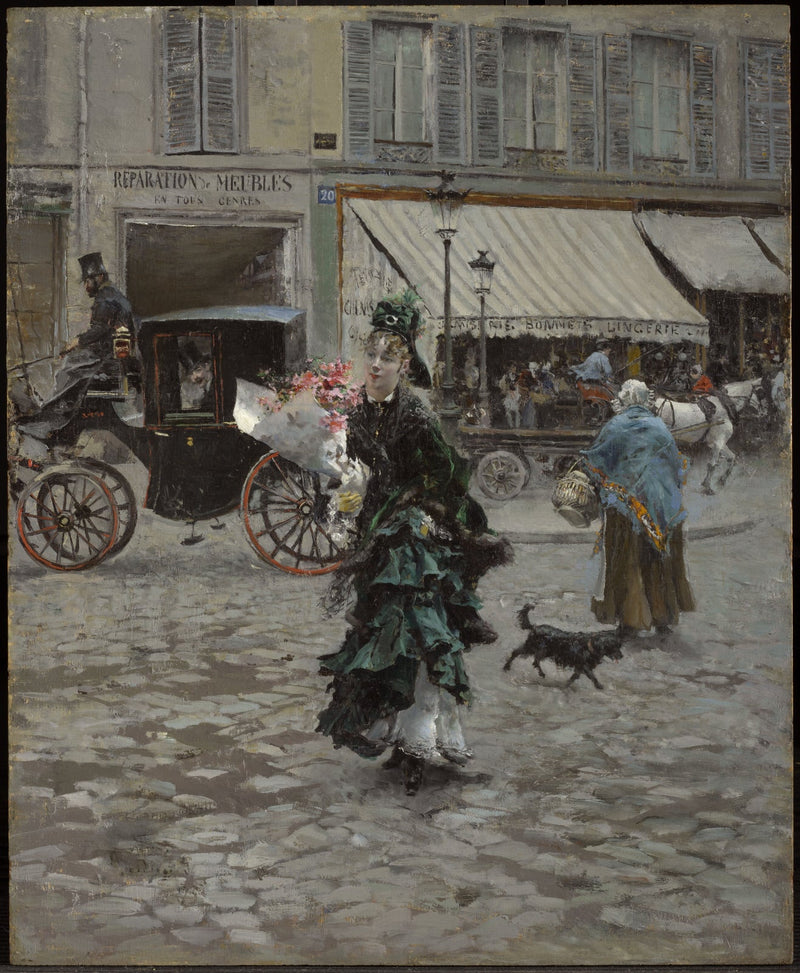 Cruzando la calle - Giovanni Boldini