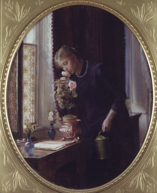 En una niña que huele hasta en rosa - Carl Heinrich Bloch