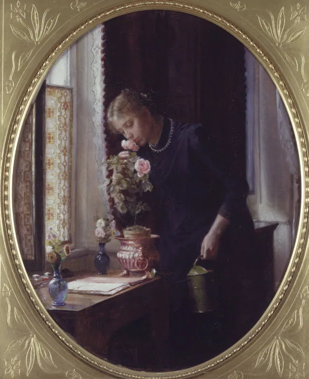 En una niña que huele hasta en rosa - Carl Heinrich Bloch