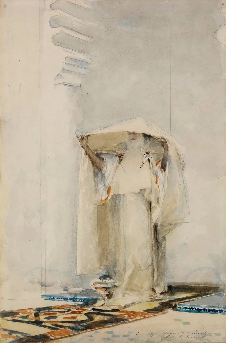 Ensalzar el velo - John Singer Sargent
