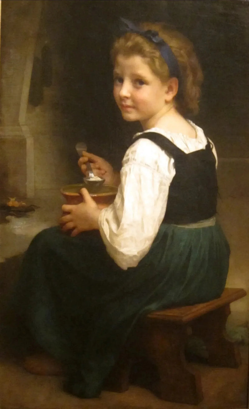 Niño con la taza de leche - Bouguereau
