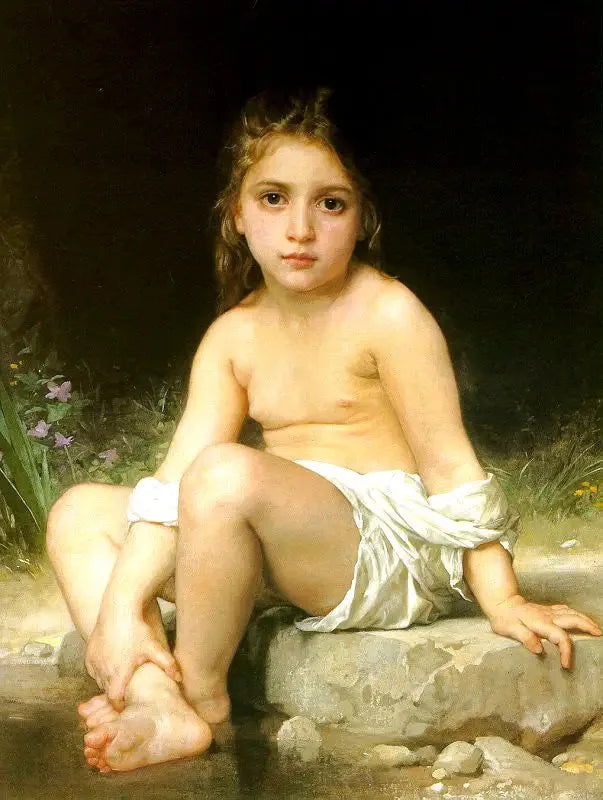 Niño en el baño - Bouguereau