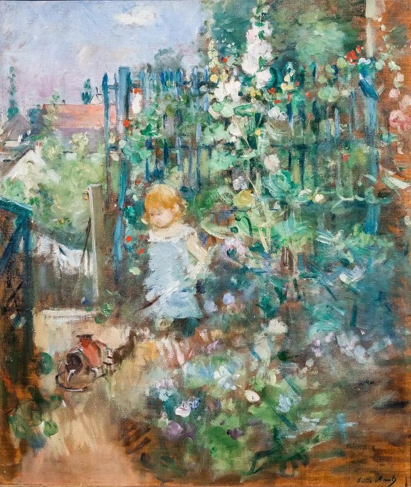 Niño entre las malvas - Berthe Morisot