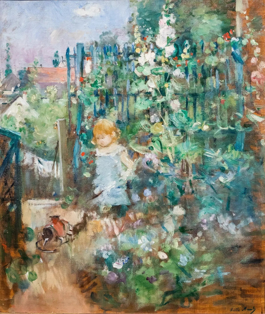 Niño entre las malvas - Berthe Morisot