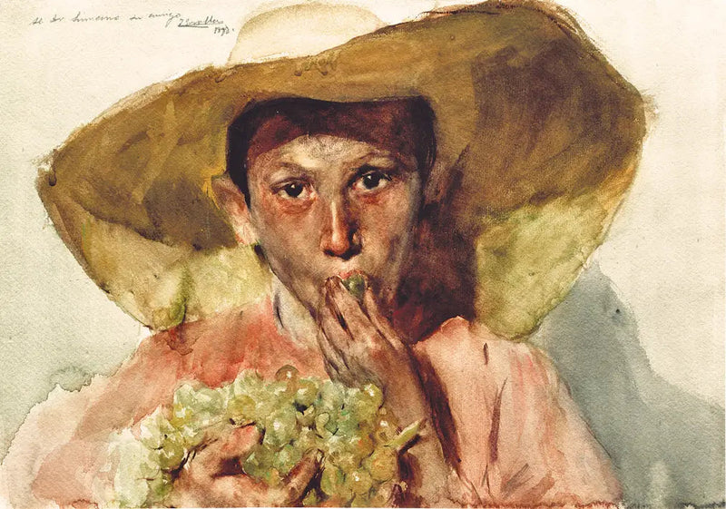 Niño comiendo uvas - Joaquín Sorolla