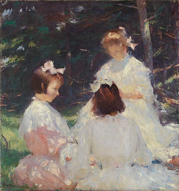 Niños en el bosque - Frank Weston Benson