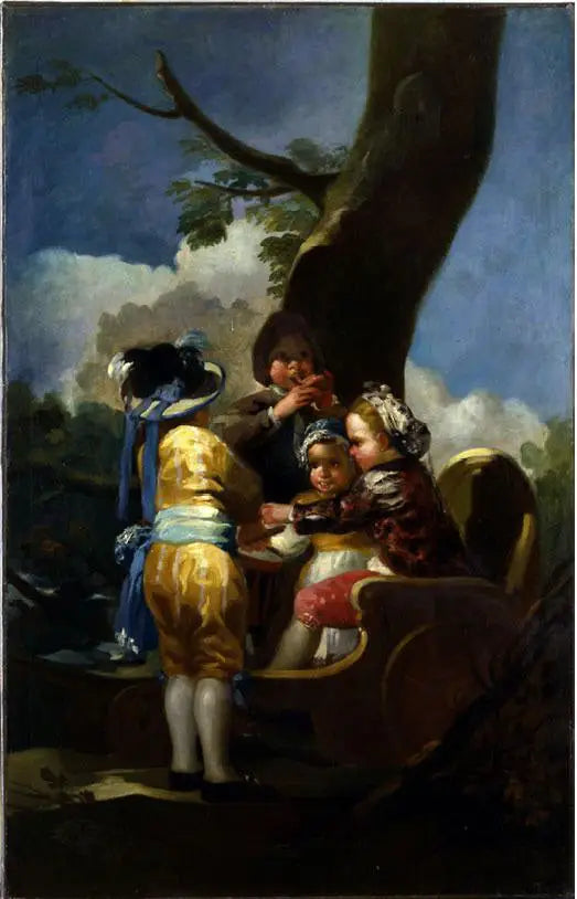 Niños en un carro - Francisco de Goya