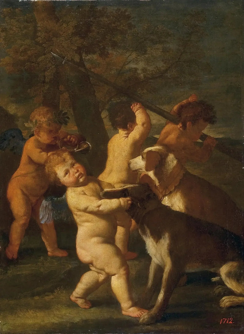 Niños y perros - Nicolas Poussin