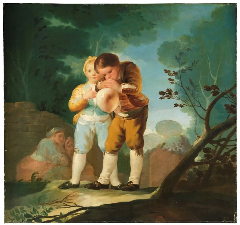 Niños inflando un vejiga - Francisco de Goya