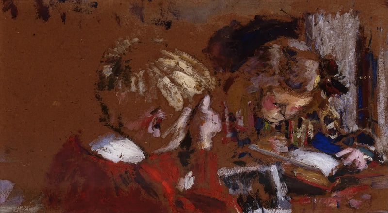 Niños leyendo, Jacques y Annette Roussel - Édouard Vuillard