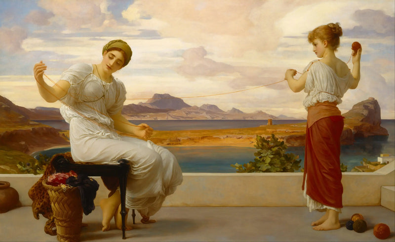 Enrollamiento del ovillo - Frederic Leighton
