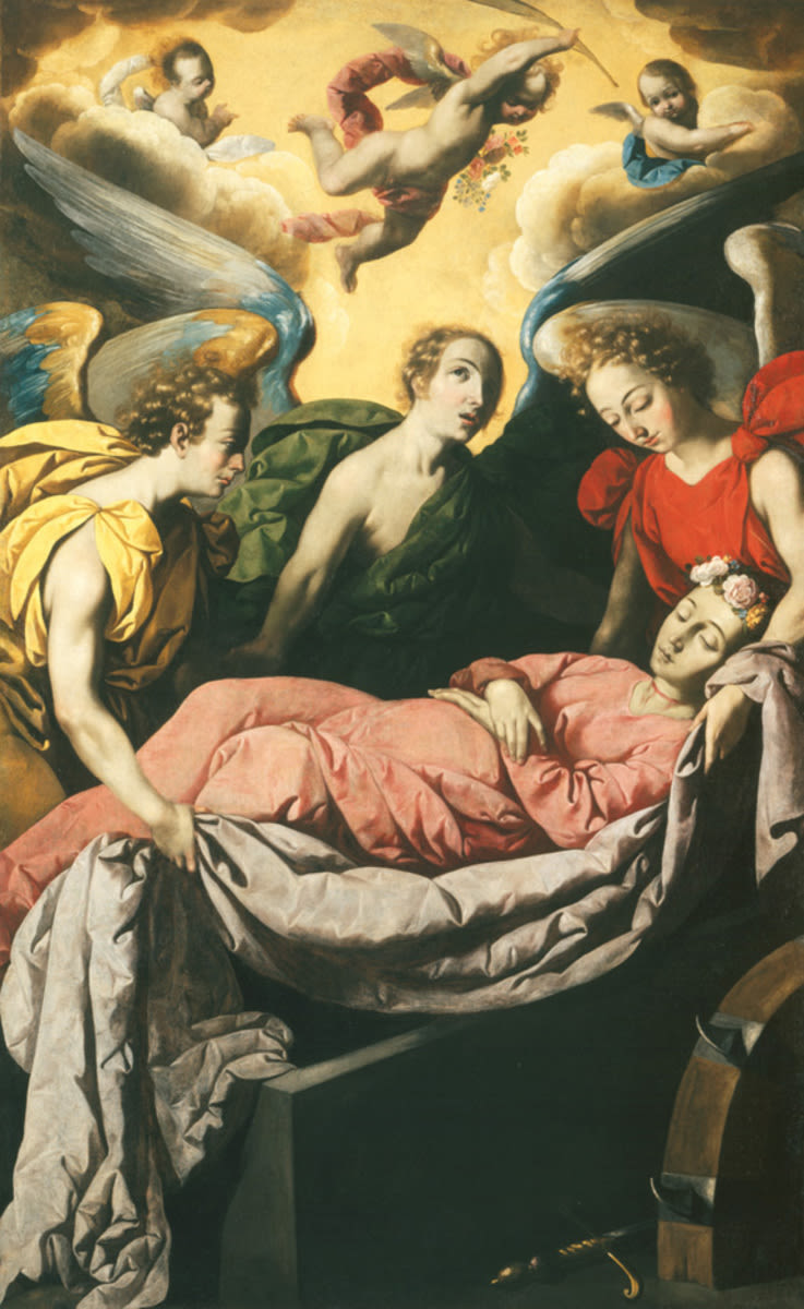 Entierro de Santa Catalina - Francisco de Zurbarán