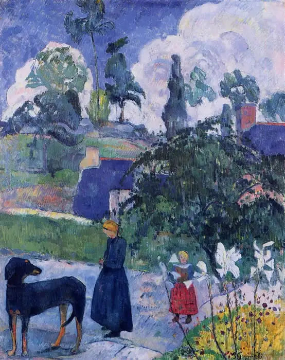 Entre los lirios - Paul Gauguin