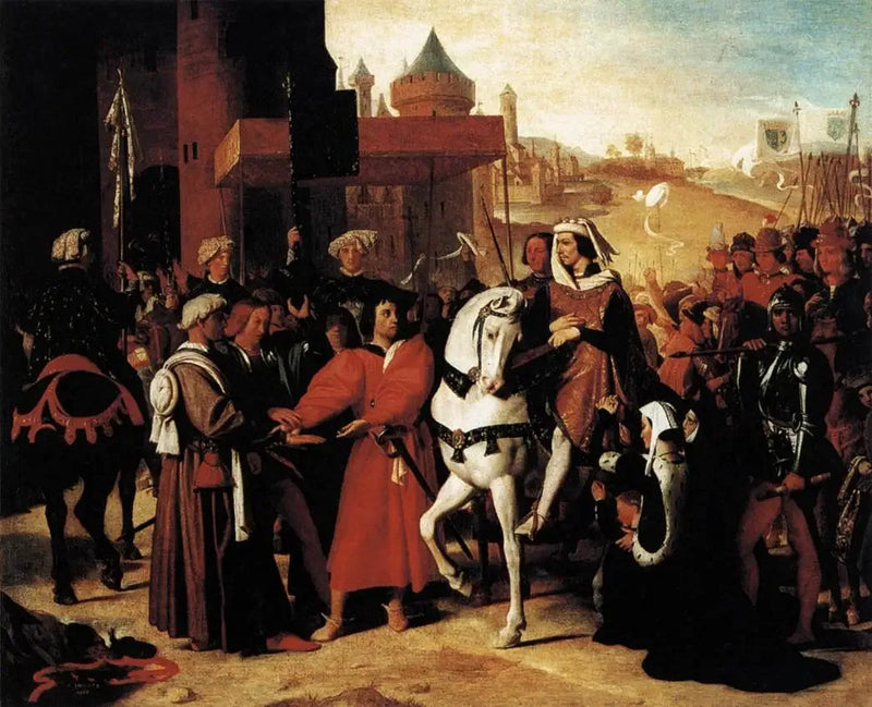 Entrada a París del delfín, futuro Carlos Quinto - Jean-Auguste-Dominique Ingres