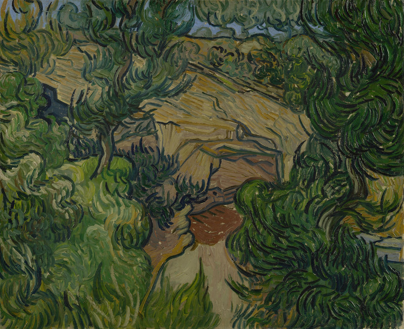 Entrada de una carrera - Vincent van Gogh