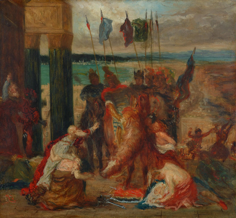 La entrada de los cruzados en Constantinopla - Edgar Degas