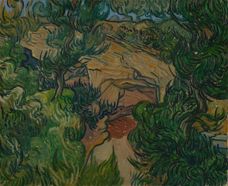 Entrada de una carrera - Vincent van Gogh