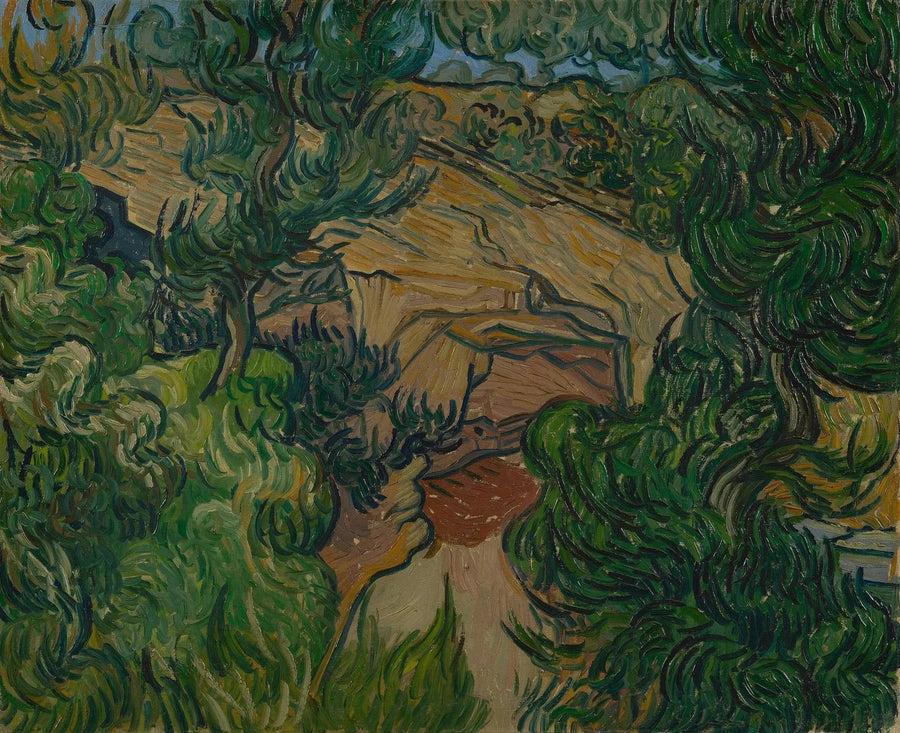 Entrada de una carrera - Vincent van Gogh