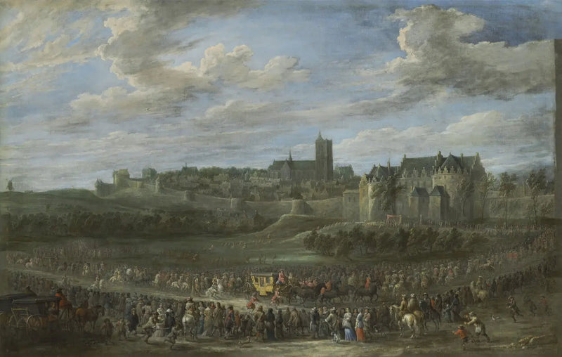 Entrada de una princesa en Bruselas - David Teniers el Joven