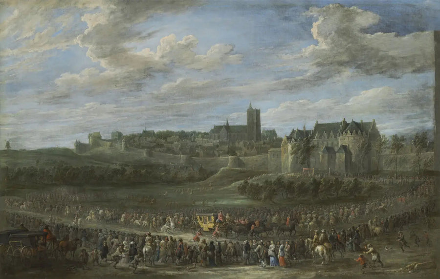 Entrada de una princesa en Bruselas - David Teniers el Joven