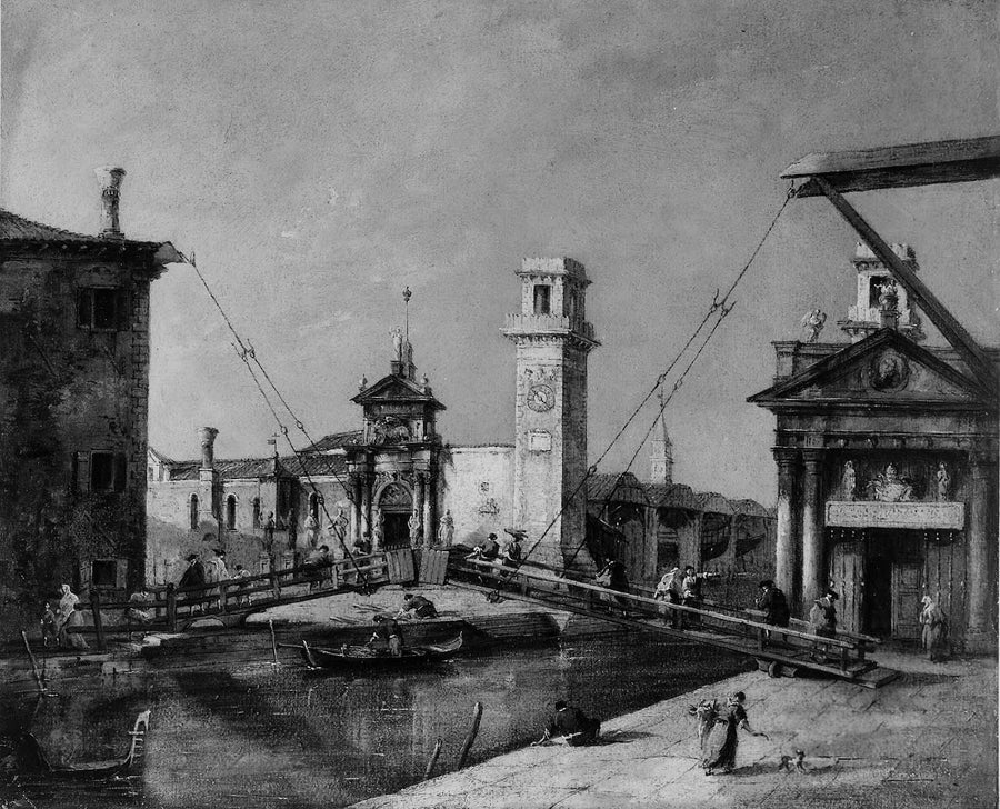 Entrada del Arsenal, Venecia - Francesco Guardi