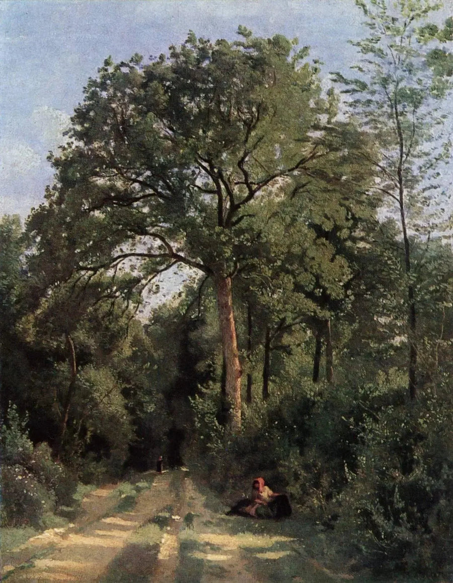 Entrada de la madera en Ville d'Avray - Jean-Baptiste Camille Corot