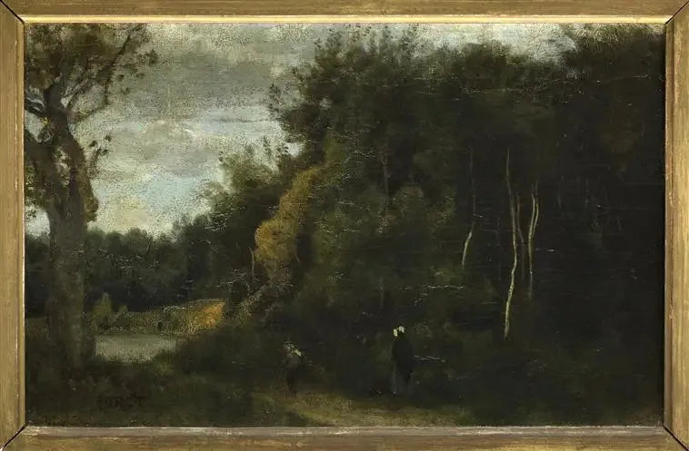Entrada de la madera en Ville-d'Avray - Jean-Baptiste Camille Corot