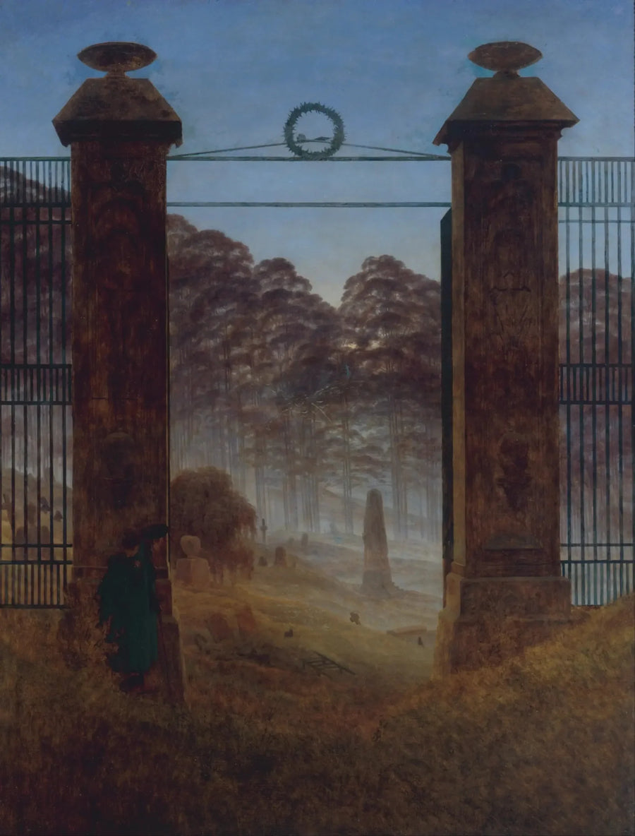 Entrada del cementerio - Caspar David Friedrich
