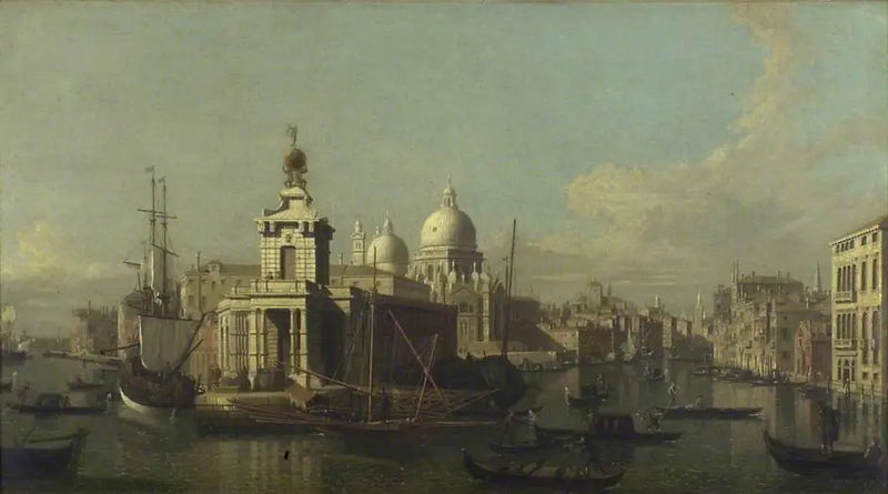 Entrada del Gran Canal, vista hacia el oeste - Canaletto
