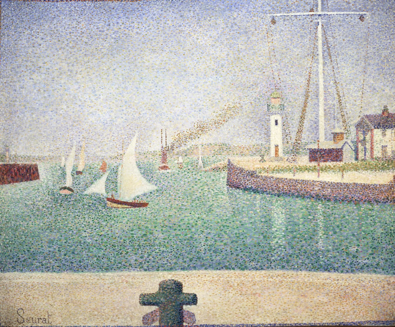 Entrada del puerto de Honfleur - Georges Seurat