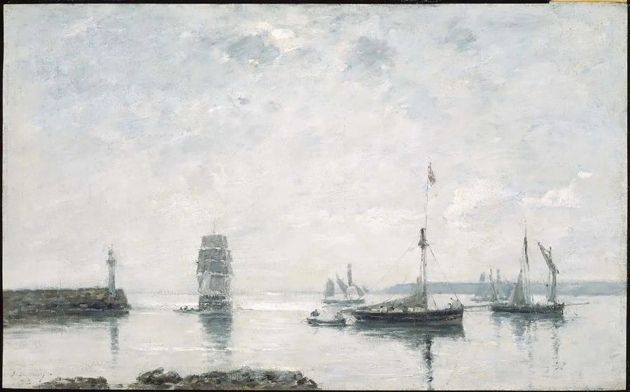 Entrada del puerto - Eugène Boudin