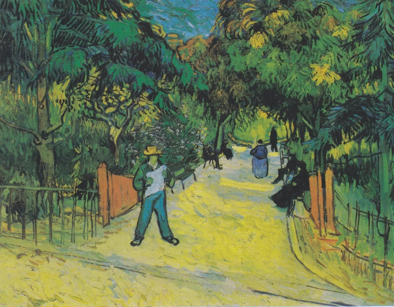 Entrada del parque público en Arles - Vincent van Gogh