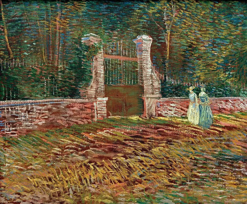 Entrada del Parque Voyer d'Argenson en Asnières - Vincent van Gogh