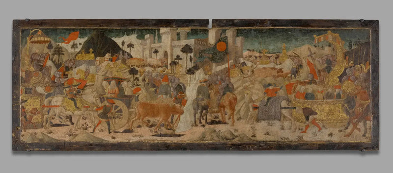 Entrada triunfal en Roma de Tito y Vespasiano - Paolo Uccello