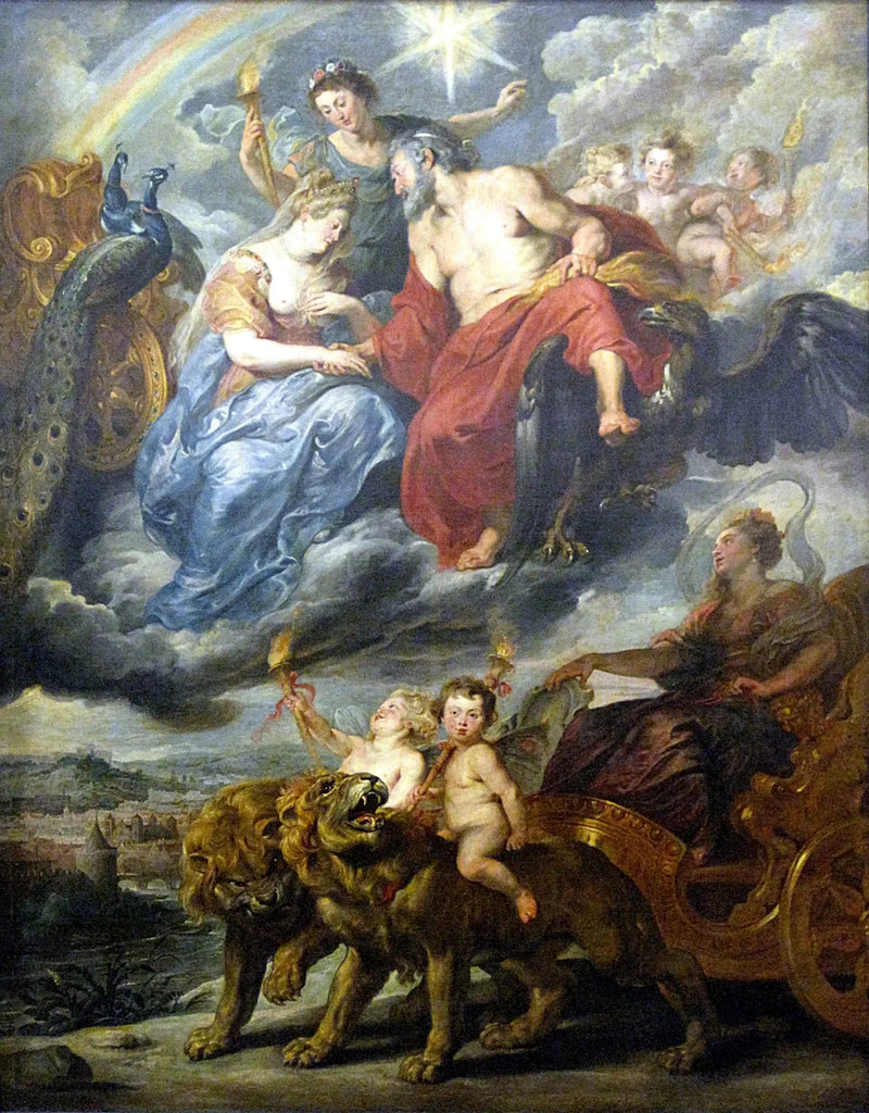 Entrevista del rey y de María de Médici en Lyon el 9 de noviembre de 1600 - Peter Paul Rubens
