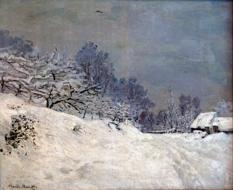 Alrededores de Honfleur, nieve W79 - Claude Monet