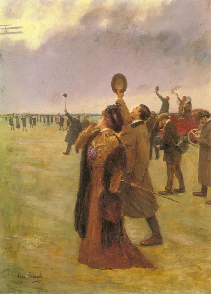 Envolvente de un biplano tipo Wright - Jean Béraud