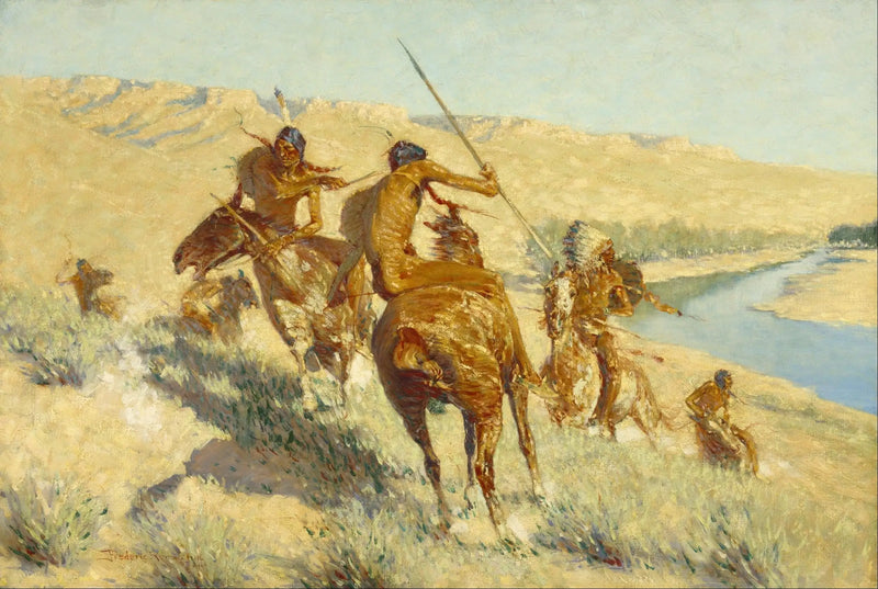 Episodio del Buffalo Gun - Frederic Remington