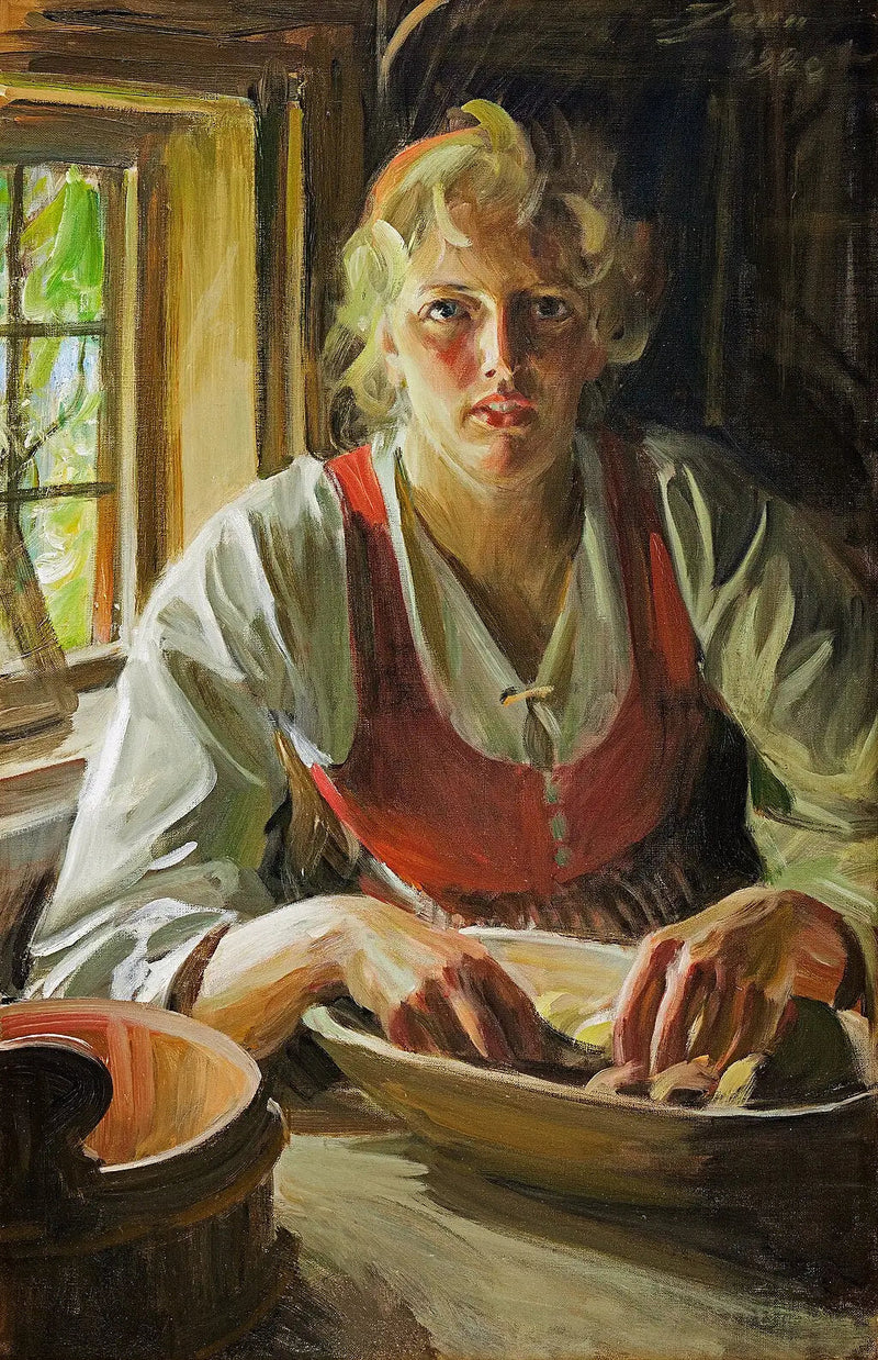 Pelar las patatas - Anders Zorn