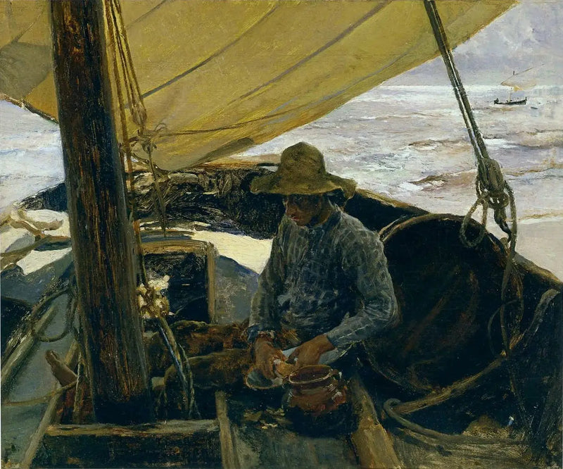 Pelar las patatas - Joaquín Sorolla